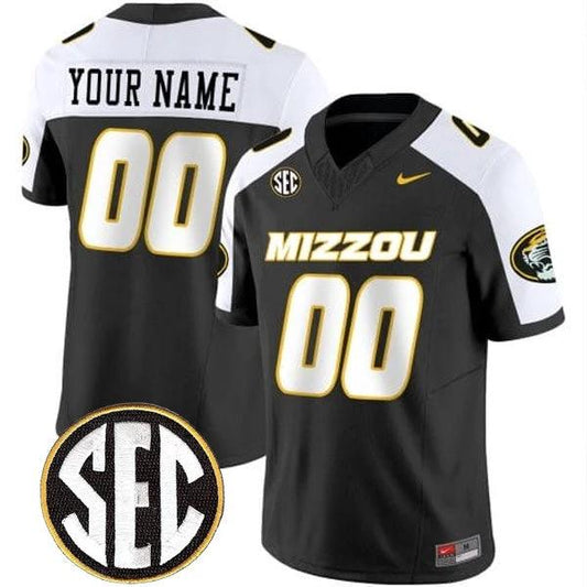 Custom Missouri Tigers Jersey Name and Number College Football Alternate Black Vapor F.U.S.E Limited – All Stitched by My Store