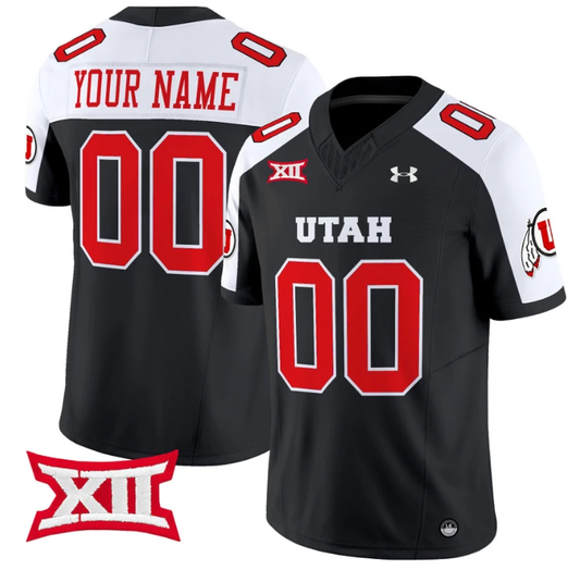 Custom Utah Utes Jersey Name and Number Vapor Limited College Football Stitched Black Alternate by My Store