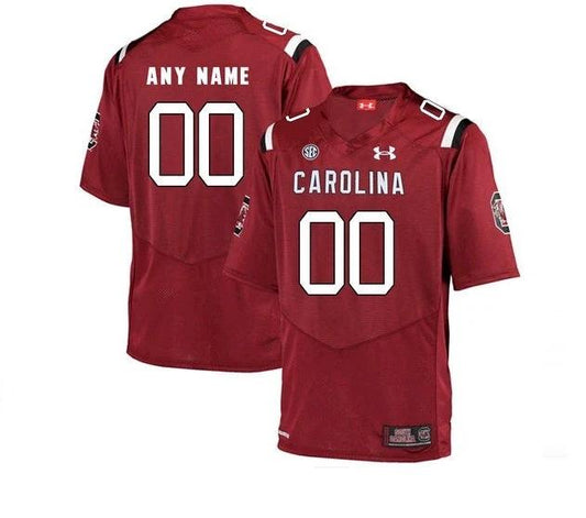 Custom South Carolina Gamecocks Jersey Name and Number College NCAA Football Red by My Store