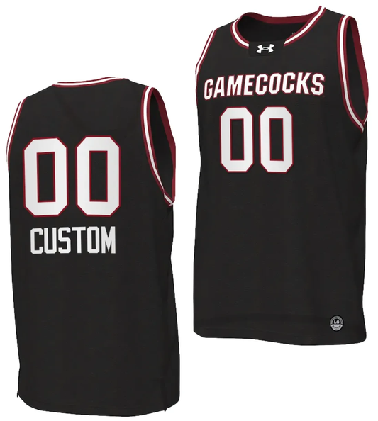 Custom South Carolina Gamecocks Jersey Name and Number College Basketball 2023-24 Black by My store basketball