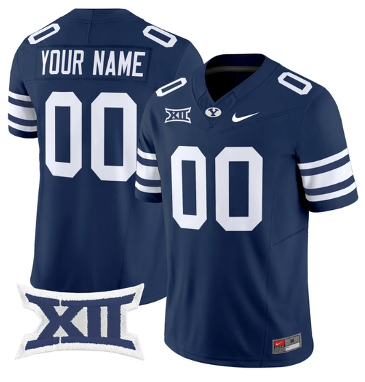 Custom BYU Cougars Jersey Name and Number Vapor Limited College Football Stitched Navy by My Store
