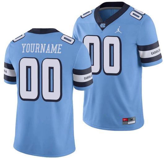 Custom North Carolina Tar Heels Jersey Name and Number NCAA College Football Alternate Blue by My Store