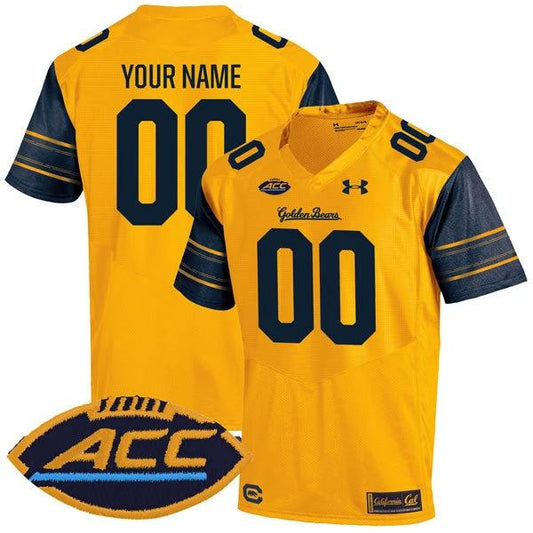 Custom California Golden Bears Jersey Name and Number College Football Gold Alternate Game – All Stitched by My Store