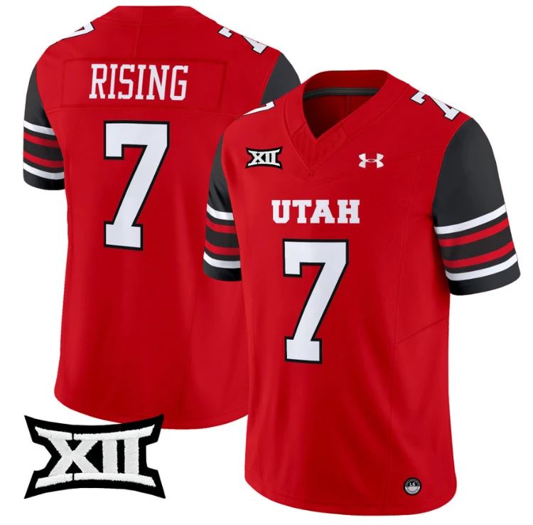 Cameron Rising Jersey #7 Utah Utes Vapor Limited College Football Stitched Red by My Store