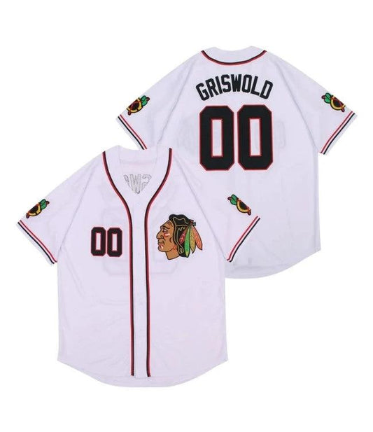 Clark Griswold Christmas Vacation Baseball Jersey White by My Store