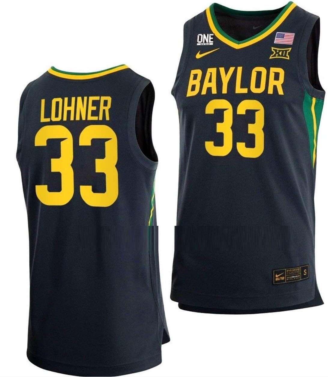Caleb Lohner Anthracite Jersey Baylor Bears College Basketball #33 by My store basketball