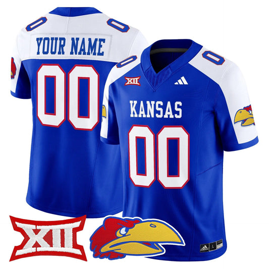 Custom Kansas Jayhawks Jersey Name, Number 2025 Limited Stitched Royal Alter by My Store NCAA Football Jerseys