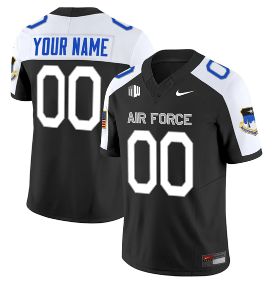 Custom Air Force Falcons Jersey Vapor Limited Football Stitched Black Alternate by My Store
