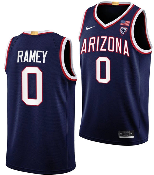 Courtney Ramey Jersey Arizona Wildcats College Basketball Maui Invitational Champs #0 by My store basketball