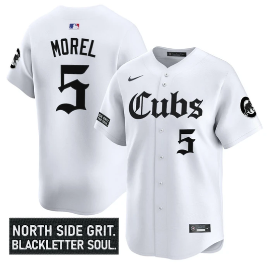 Christopher Morel Jersey #5 Chicago Cubs Gothic North Side Edition Vapor Limited Stitched White by My Store