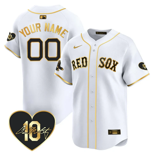 Custom Boston Red Sox Jersey Tim Wakefield Limited Memorial Patch Stitched Black Gold by My Store
