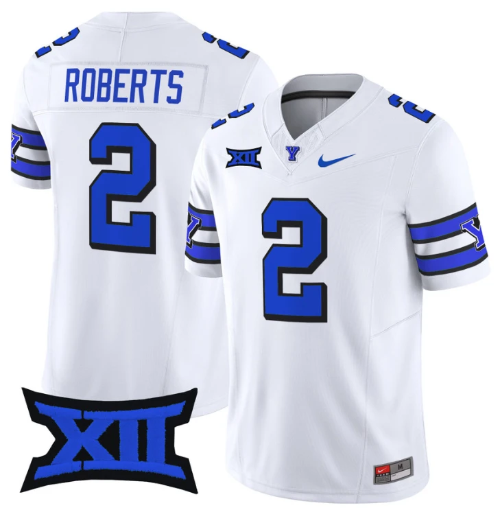 Chase Roberts Jersey #2 BYU Cougars Vapor Limited College Football Stitched 1996 Throwback by My Store