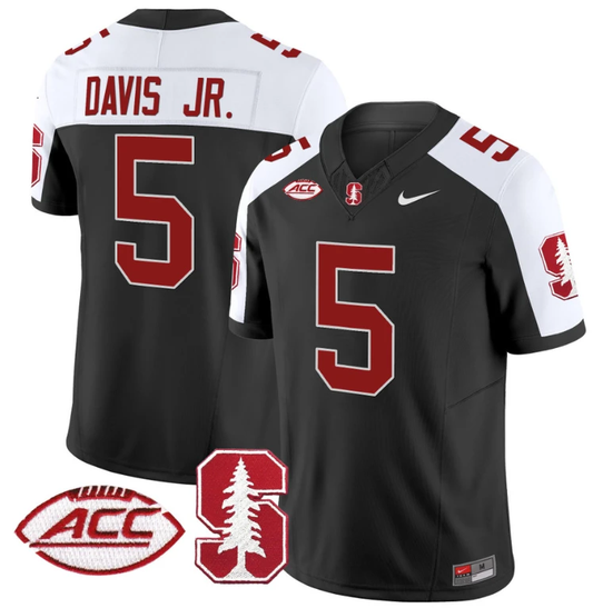 Chris Davis Jr Jersey #5 Stanford Cardinal Vapor Limited College Football Stitched Black Alternate by My Store