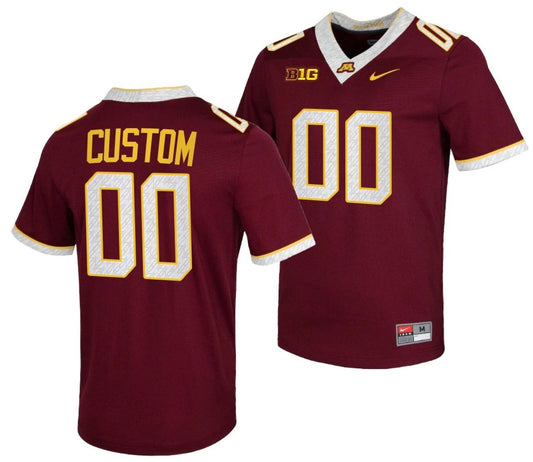 Custom Minnesota Golden Gophers Jersey Name and Number NCAA College Football Untouchable Maroon by My Store