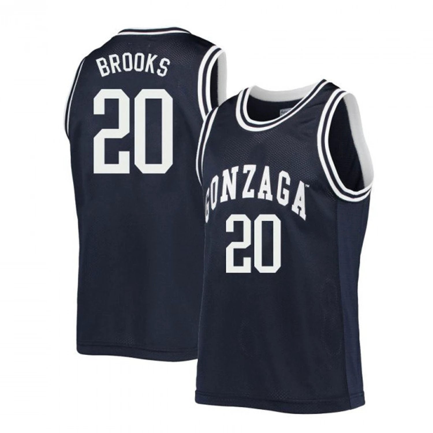 Colby Brooks Jersey Gonzaga Bulldogs College Basketball Navy #201 by My store basketball
