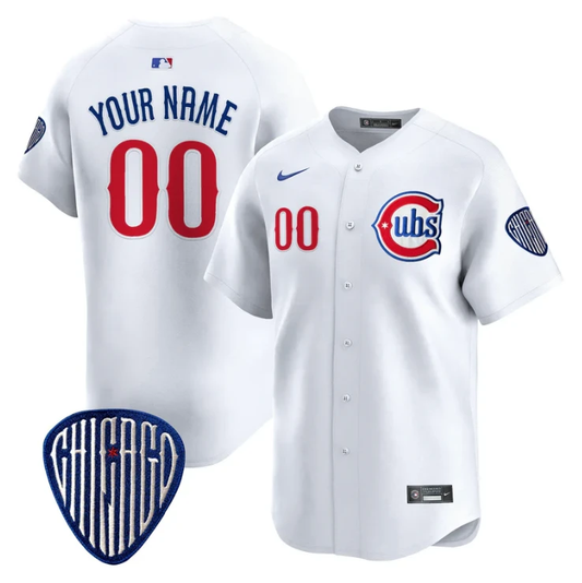 Custom Chicago Cubs Jersey Blue Alternate Vapor Premier Limited Stitched White by My Store