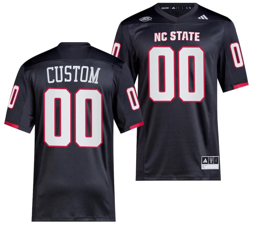 Custom NC State Wolfpack Jersey Name and Number Premier Black College Football 2023 by My Store