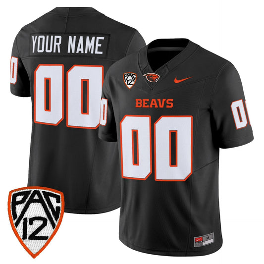 Custom Oregon State Beavers Jersey 2025 Vapor Limited Stitched Black by My Store NCAA Football Jerseys