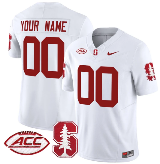 Custom Stanford Cardinal Jersey Name and Number Vapor Limited College Football Stitched White by My Store