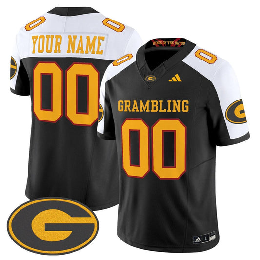 Custom Grambling Tigers Jersey Name, Number 2025 Limited Stitched Black Alter by My Store NCAA Football Jerseys