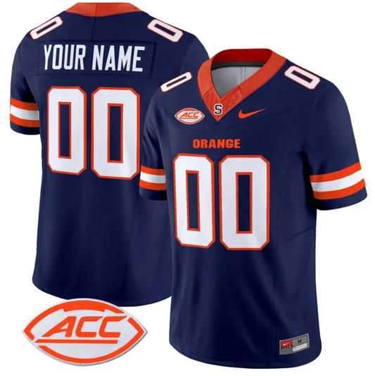 Custom Syracuse Orange Jersey Name and Number Vapor Limited College Football Navy by My Store