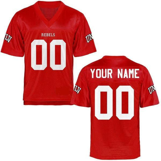 Custom UNLV Rebels Jersey Name and Number NCAA College Football Red by My Store