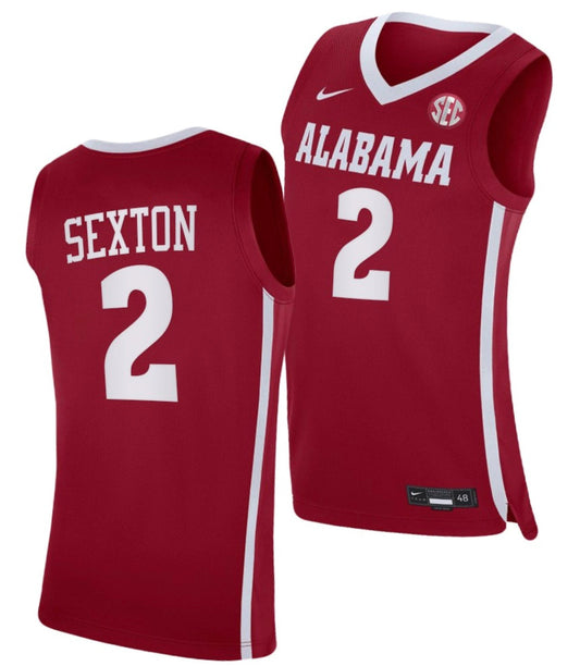 Collin Sexton Jersey Alabama Crimson Tide College Basketball Crimson #2 by My store basketball