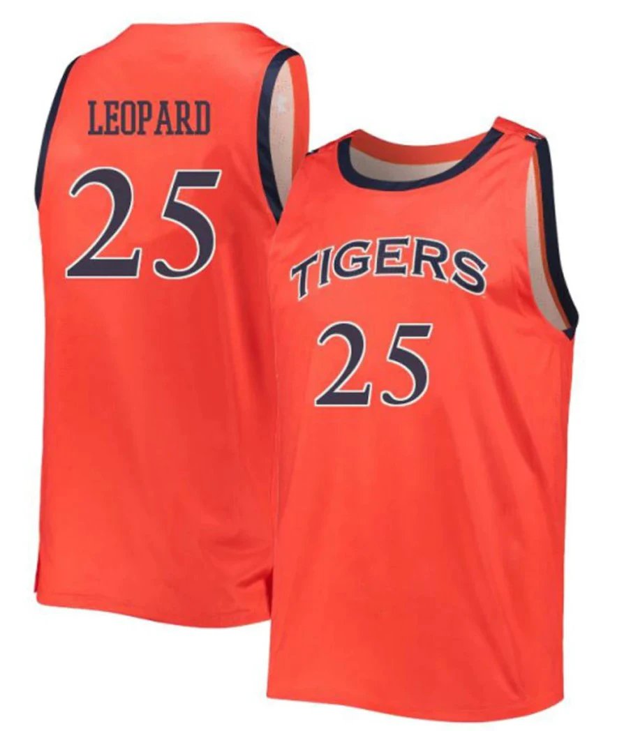 Chandler Leopard Jersey Auburn Tigers College Basketball #25 by My store basketball