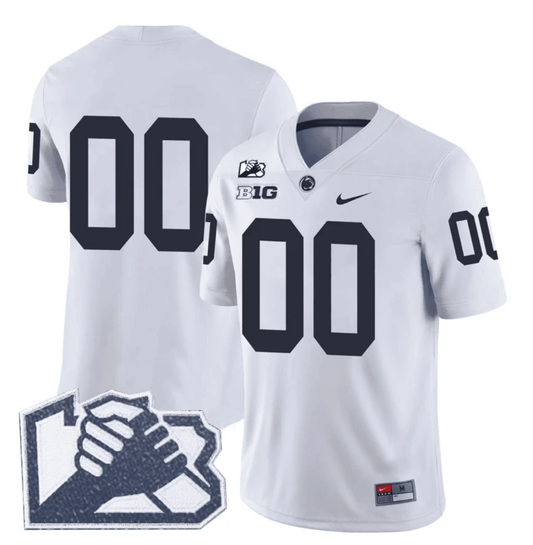 Custom Penn State Nittany Lions Jersey Unity Patch Vapor Limited Stitched White by NCAA Football Jersey