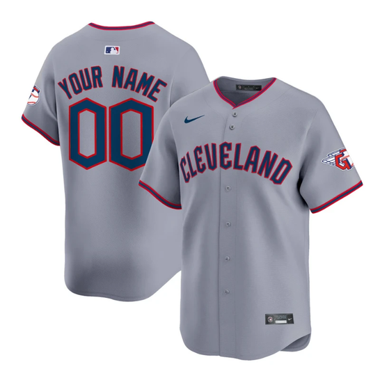 Custom Cleveland Guardians Jersey 2025 Vapor Premier Limited All Stitched Gray by My Store