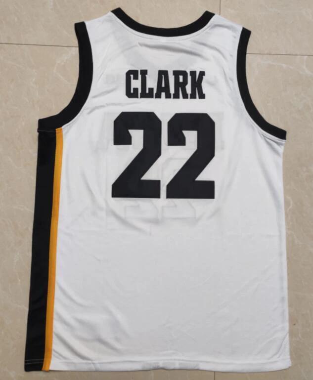 Caitlin Clark Jersey #22 Iowa Hawkeyes College Basketball Stitched White by My store basketball