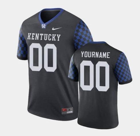 Custom Kentucky Wildcats Jersey Name and Number NCAA College Football Legend Black by My Store
