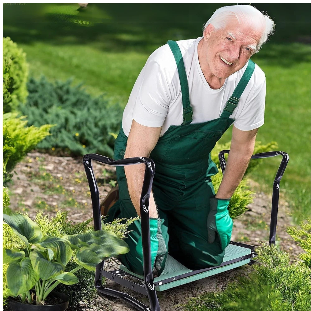 Gardening Kneeler - PADDED GARDENING SEAT KNEELER WITH HANDLES Bowlift by Bowlift