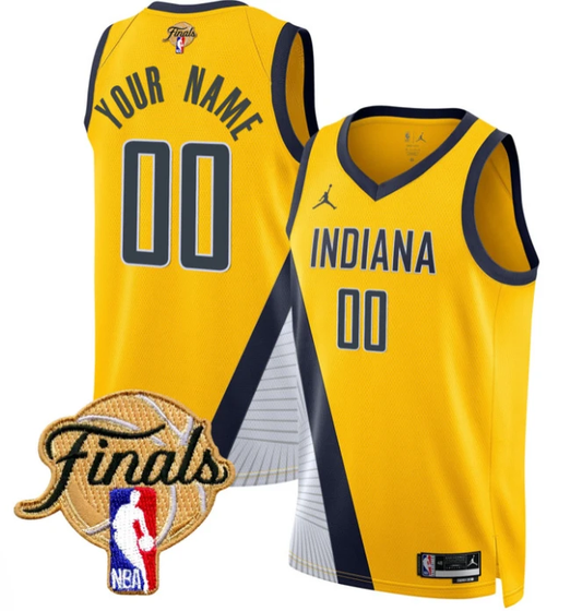 Custom Indiana Pacers Jersey 2025 Finals Swingman Stitched Statement by My store basketball