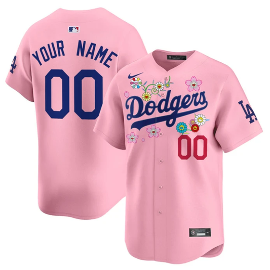 Custom Dodgers Jersey Takashi Murakami 2025 Vapor Premier Limited Stitched Cherry Blossom by My Store