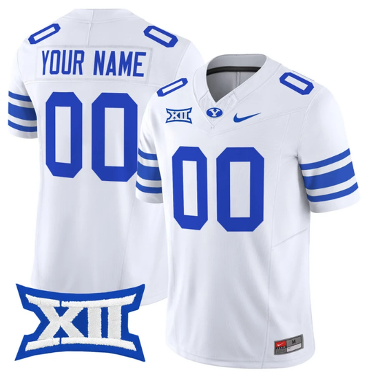 Custom BYU Cougars Jersey Name and Number Vapor Limited College Football Stitched White by My Store