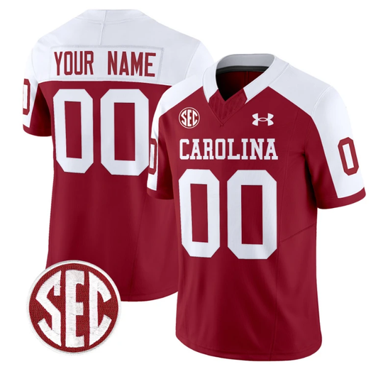 Custom South Carolina Gamecocks Jersey Name and Number Football 1980 Throwback Vapor Limited Garnet Alternate by My Store