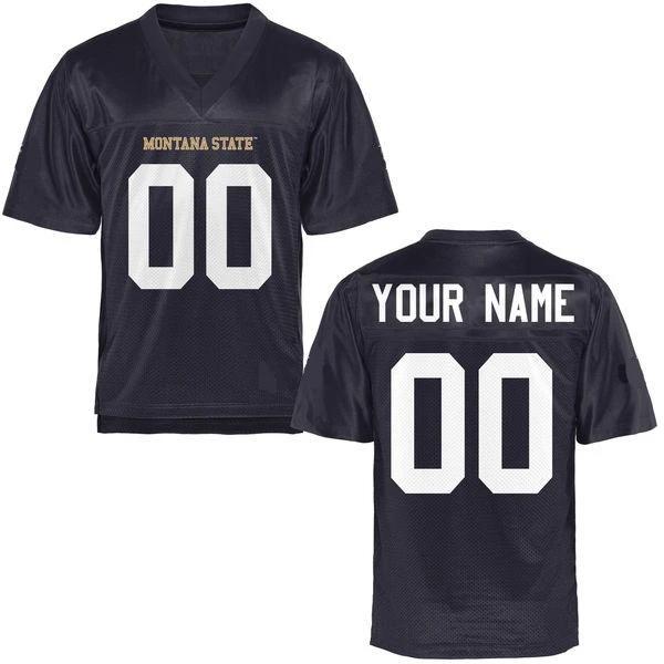 Custom Montana State Bobcats Jersey Name and Number NCAA College Football by My Store