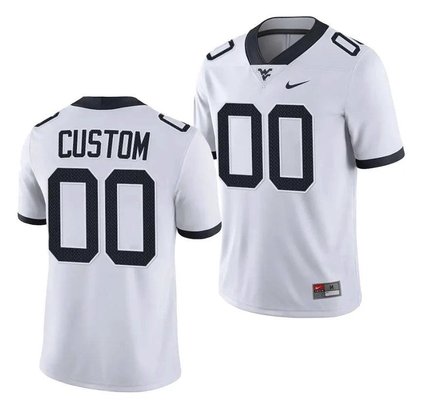 Custom West Virginia Jersey Name and Number College Football 2023 Game White by My Store