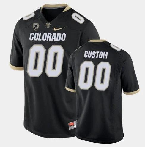 Custom Colorado Buffaloes Jersey Name and Number NCAA College Football Black by My Store