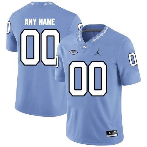 Custom North Carolina Tar Heels Jersey Name and Number NCAA College Football Blue by My Store