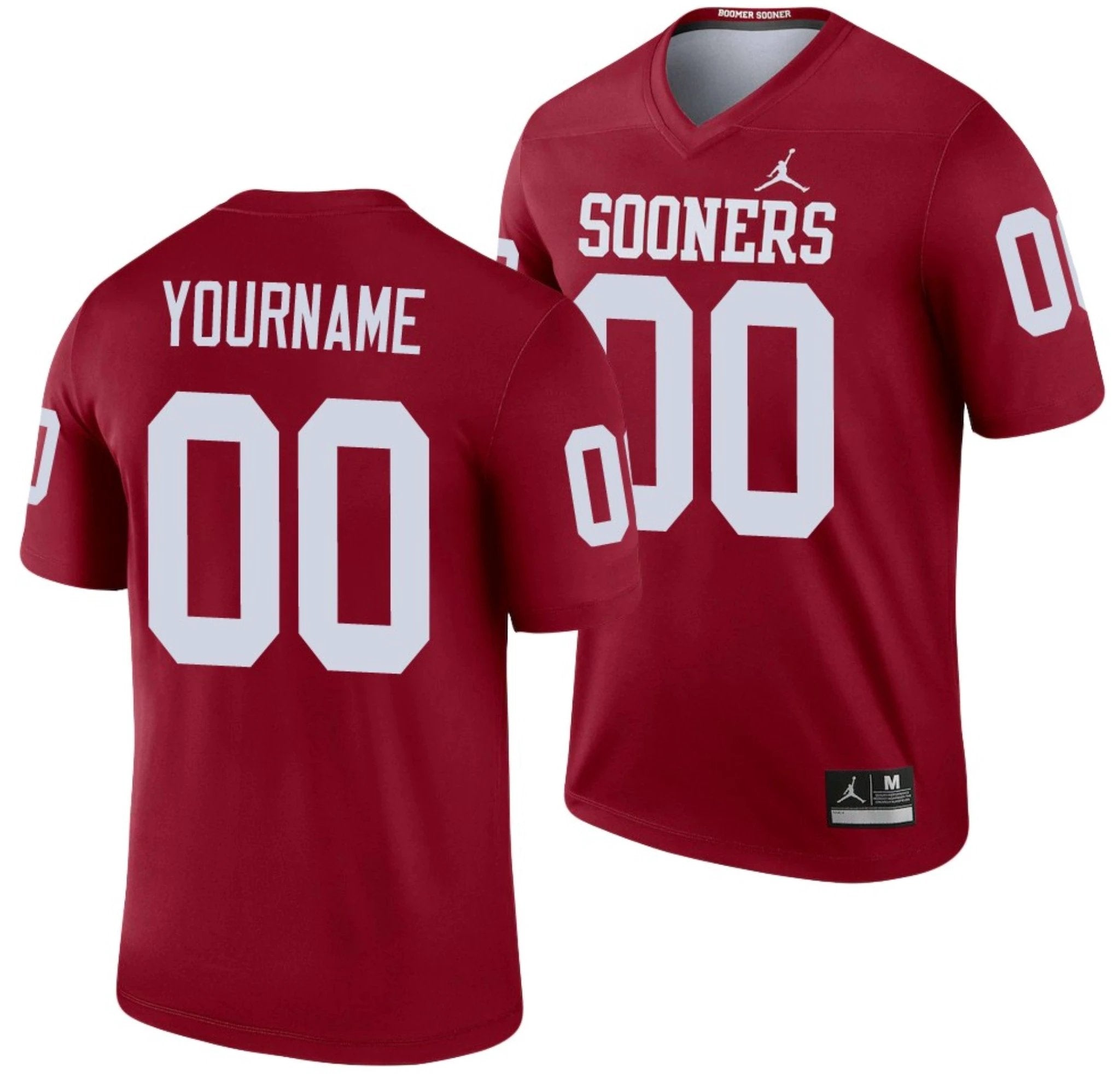 Custom Oklahoma Sooners Jersey Name and Number NCAA College Football Legend Crimson by My Store