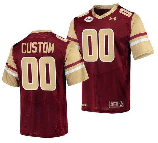 Custom Boston College Eagles Jersey Name and Number NCAA College Football Maroon by My Store