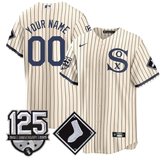 Custom Chicago White Sox Jersey Name, Number 125th Anniversary Stitched Field Of Dream by My Store