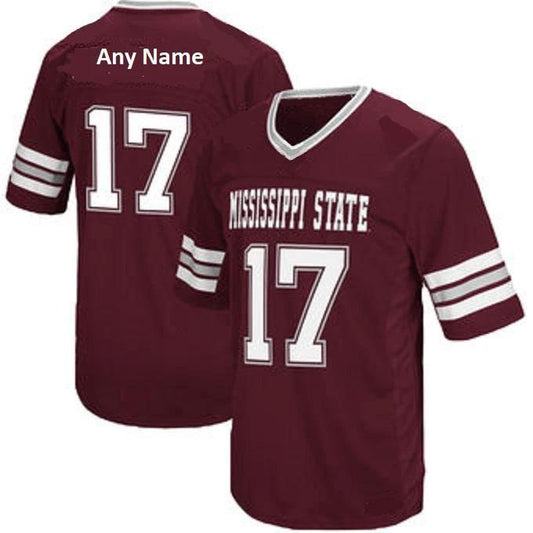 Custom Mississippi State Bulldogs Jersey Name and Number NCAA College Football by My Store