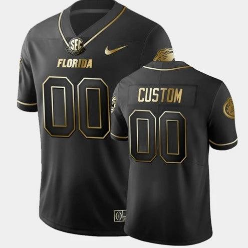 Custom Florida Gators Jersey Name and Number NCAA College Football Black Limited Edition by My Store