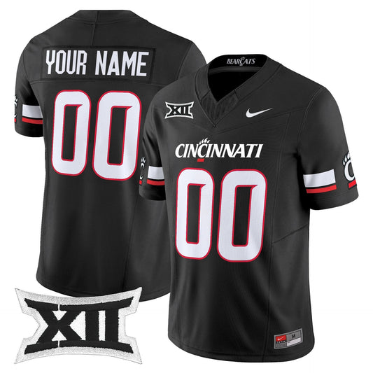 Custom Cincinnati Bearcats Jersey Name, Number 2025 Vapor Limited Stitched Black by My Store