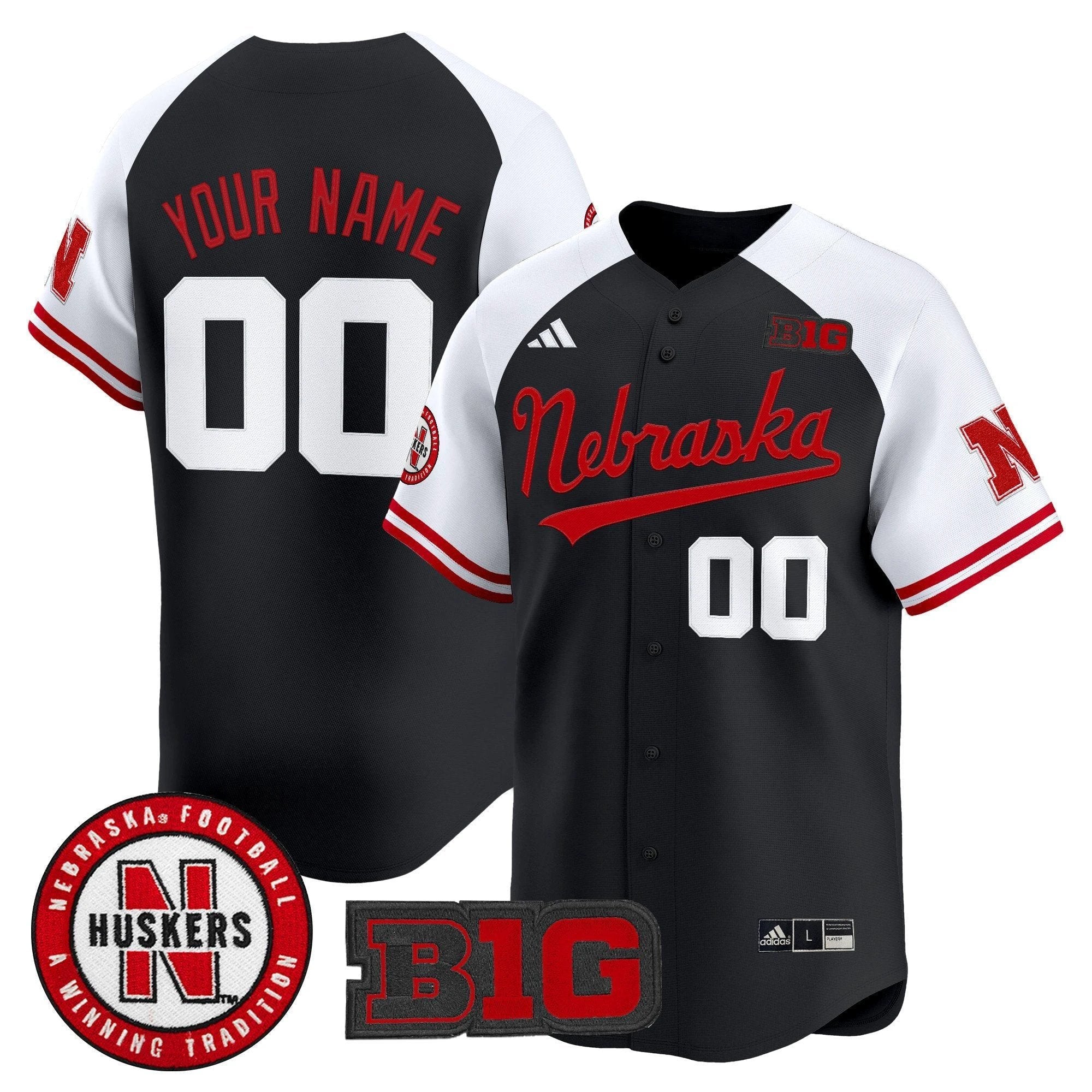 Custom Nebraska Cornhuskers Jersey Name, Number 2025 Vapor Baseball Alternate by My Store