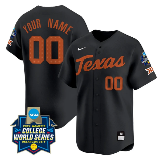 Custom Texas AM Aggies Jersey 2024 College World Series Champions Vapor Premier Limited NCAA Baseball Stitched Black by My Store