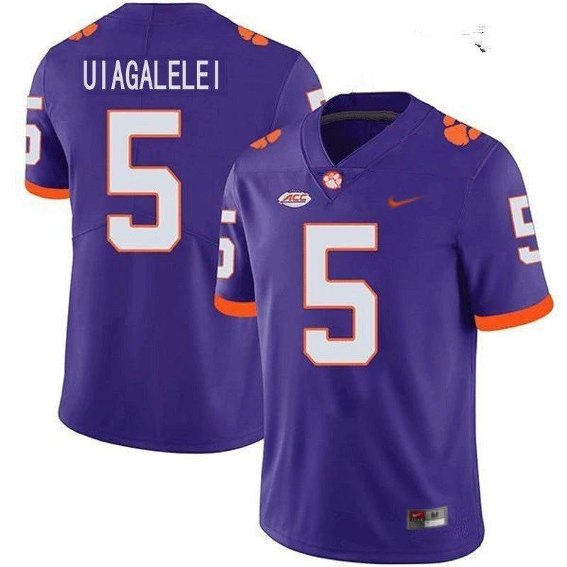 Clemson Tigers #5 D.J. Uiagalelei NCAA College Football Jersey Purple by My Store